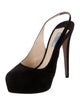 Prada Suede Slingback Pumps