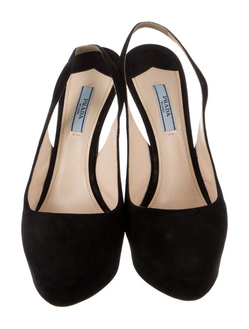Prada Suede Slingback Pumps