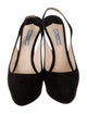Prada Suede Slingback Pumps