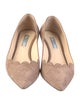 Prada Suede Scalloped Accent Pumps