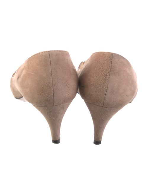 Prada Suede Scalloped Accent Pumps