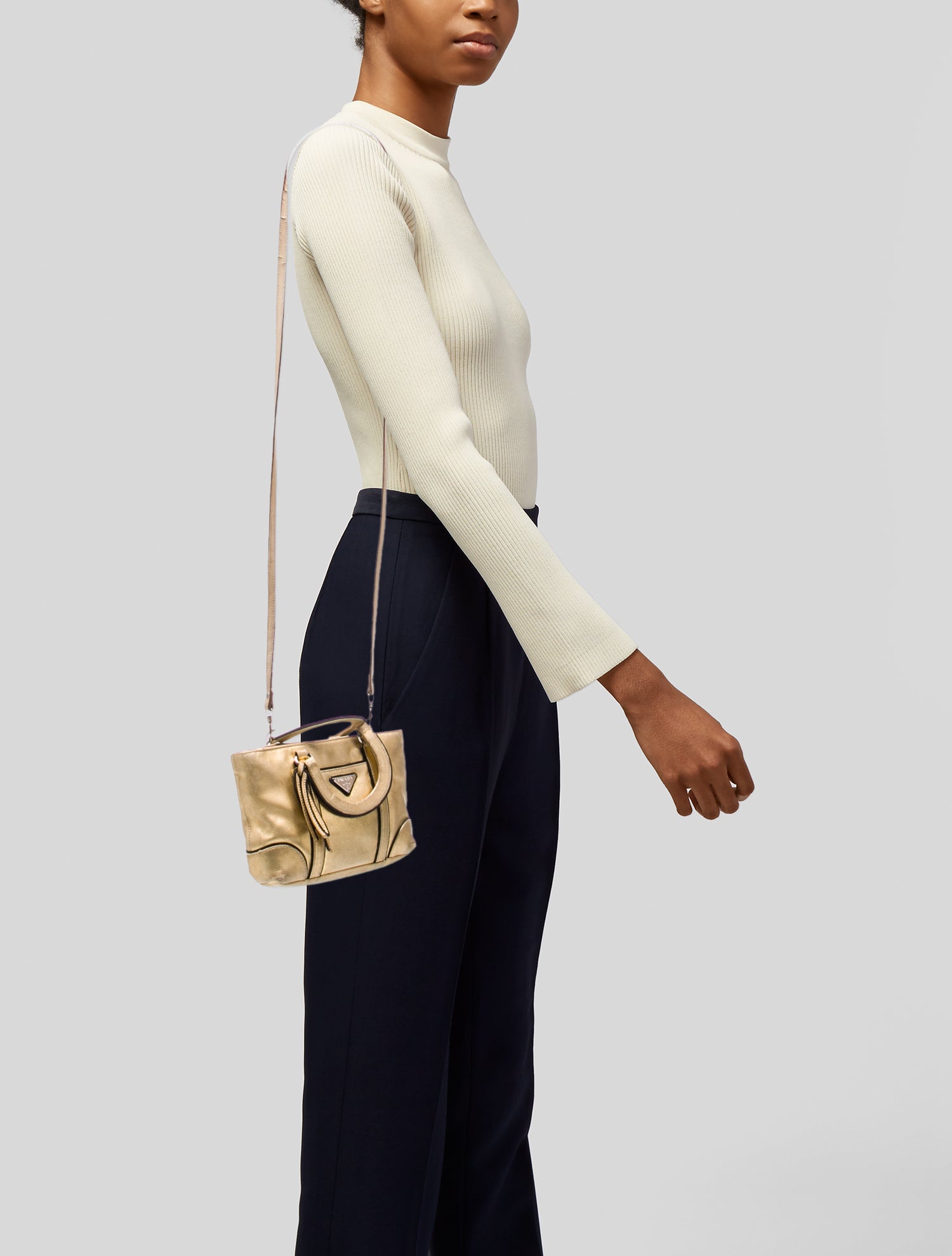 【PRADA】 Tote Mini Shearling Bag ふゆ ミニバッグ Prada Shearling Bag | eBay