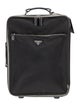 Prada Saffiano-Trimmed Tessuto Rolling Suitcase