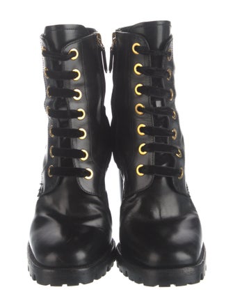 Prada Leather Combat Boots