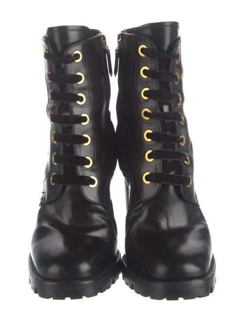 Prada Leather Combat Boots
