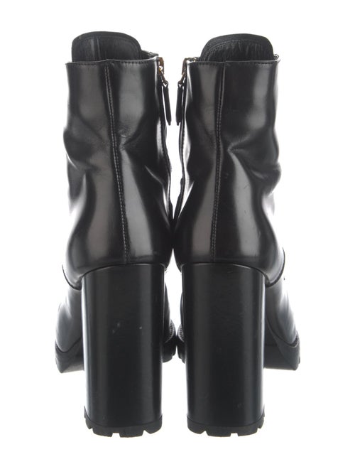 Prada Leather Combat Boots