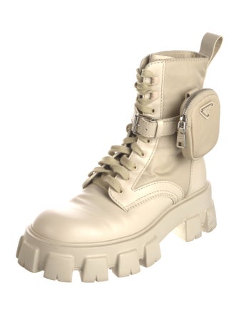 Prada Patent Leather Combat Boots