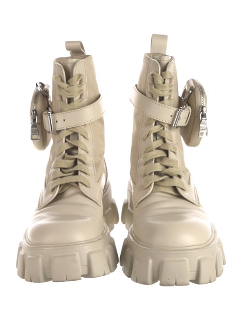 Prada Patent Leather Combat Boots