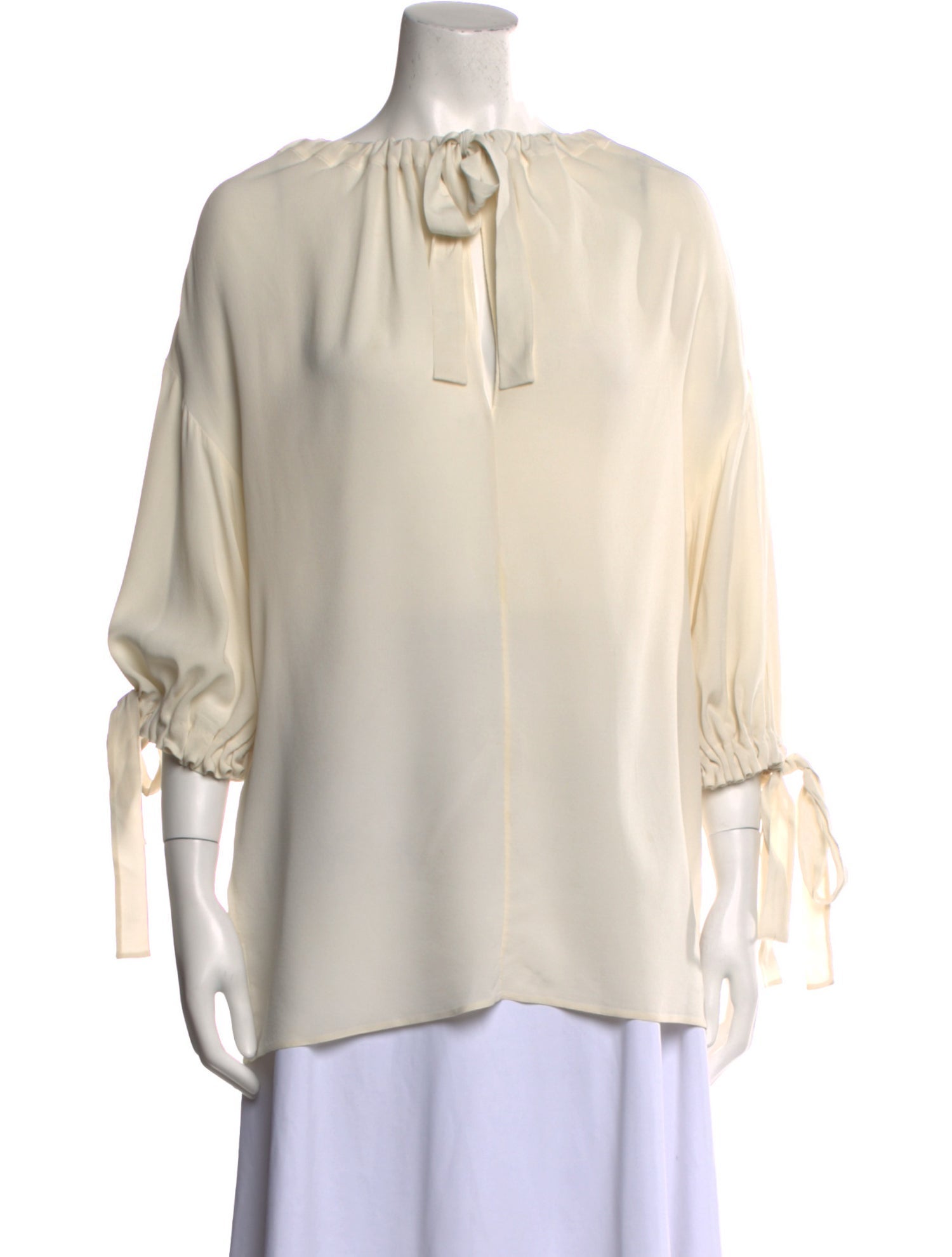 Prada 2018 Bateau Neckline Blouse