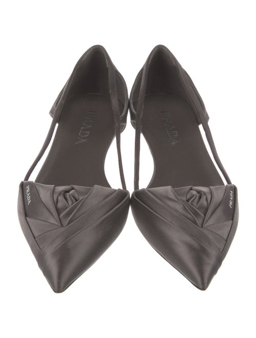 Prada Satin D'Orsay Flats