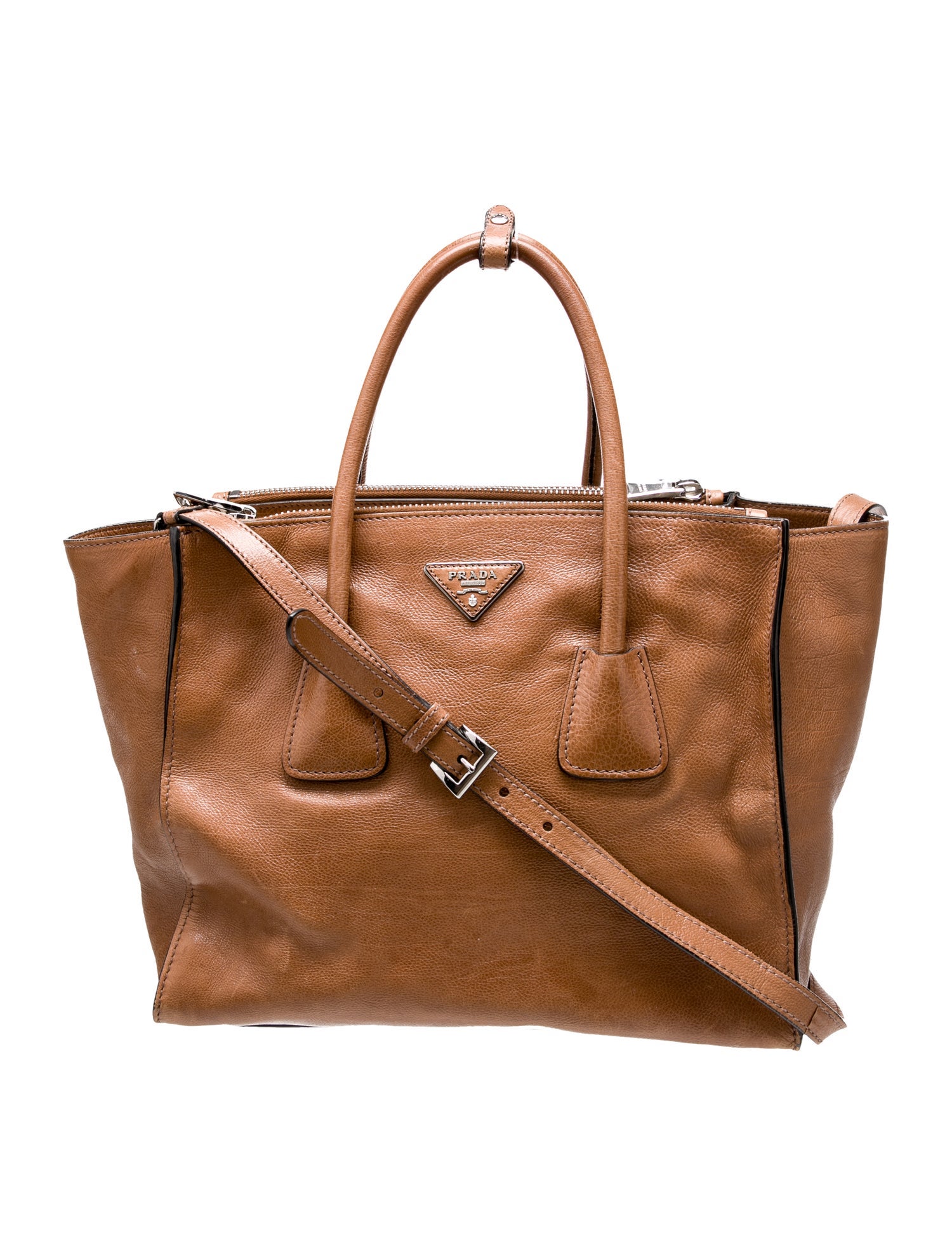 Prada Glace Calf Leather Crossbody Bag Medium