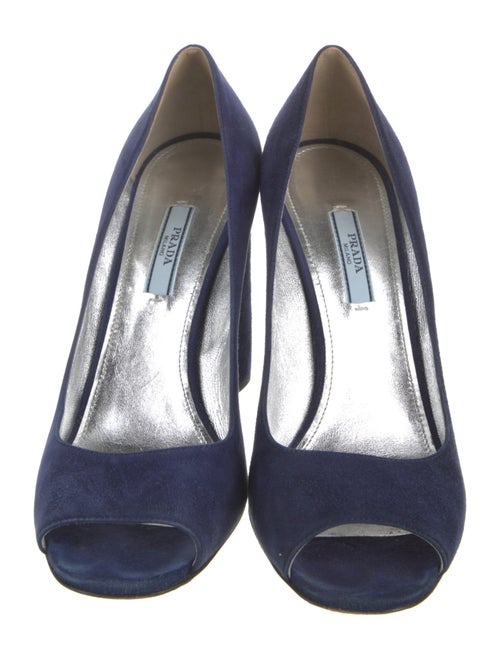 Prada Suede Printed Pumps