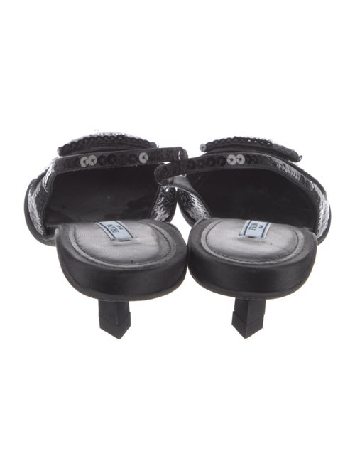 Prada Sequin Embellishments Slingback Pumps