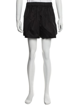 Prada 2021 Enameled Metal Triangle Swim Trunks