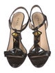 Prada Patent Leather T-Strap Sandals