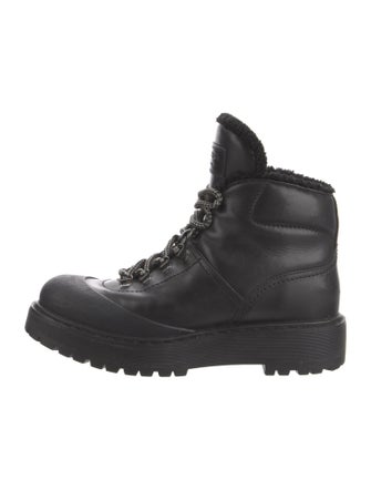 Prada Leather Combat Boots