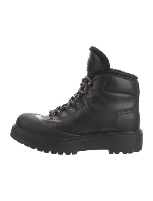 Prada Leather Combat Boots