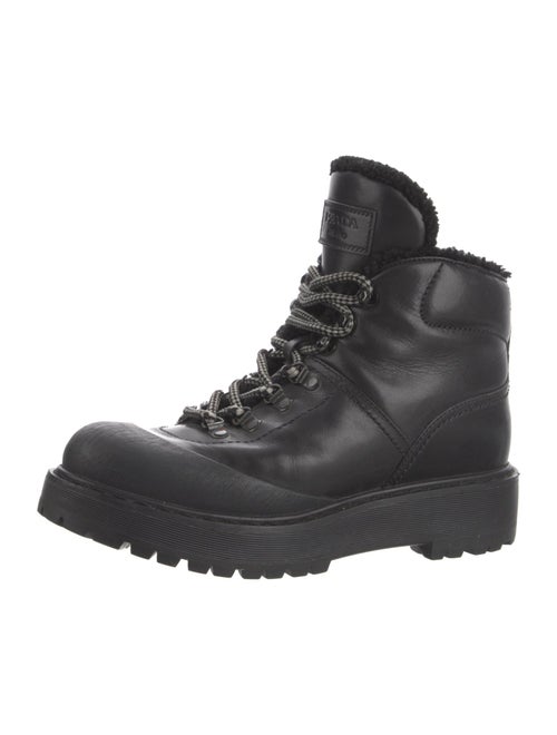 Prada Leather Combat Boots