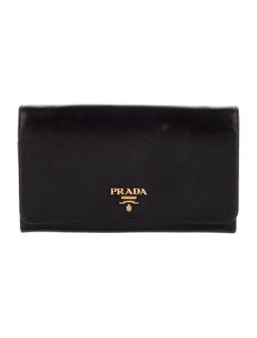 Prada Wallets Saffiano Metal Leather Wallet