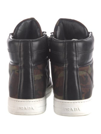Prada Canvas Camouflage Print Sneakers