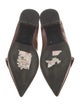 Prada Patent Leather Bow Accents Ballet Flats
