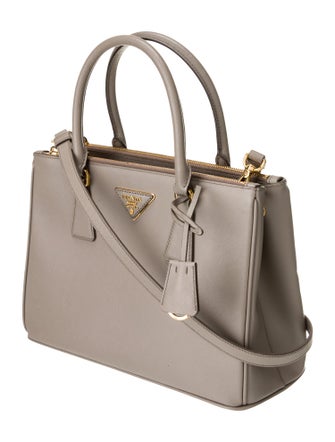Prada Saffiano Leather Galleria Double Zip Small