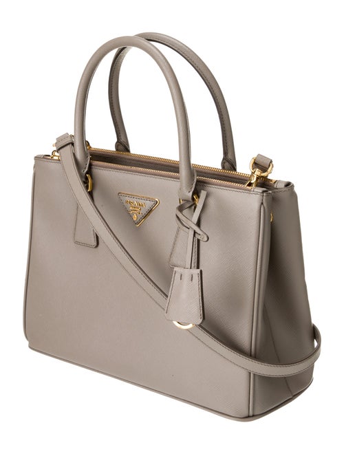 Prada Saffiano Leather Galleria Double Zip Small
