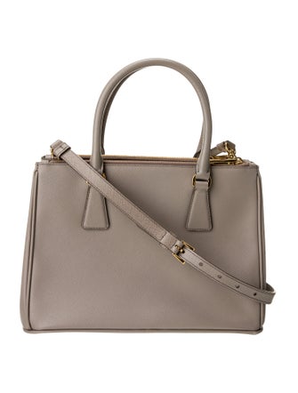 Prada Saffiano Leather Galleria Double Zip Small