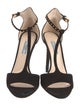 Prada Suede Studded Accents T-Strap Sandals