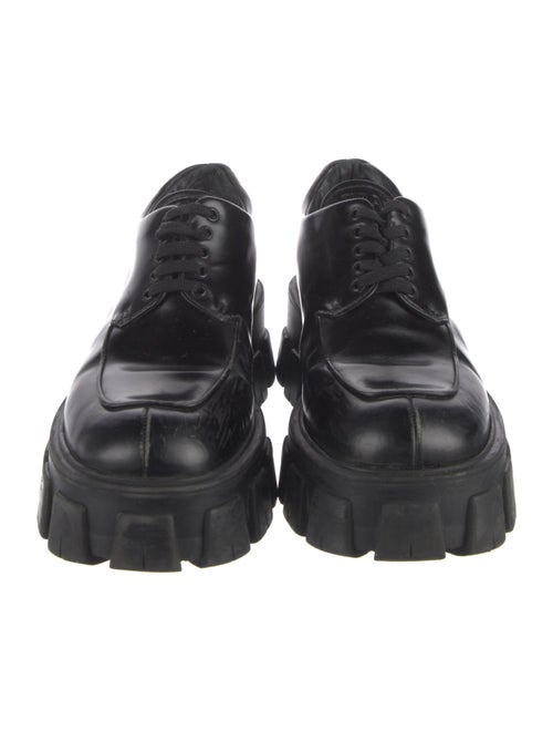 Prada Monolith Leather Oxfords