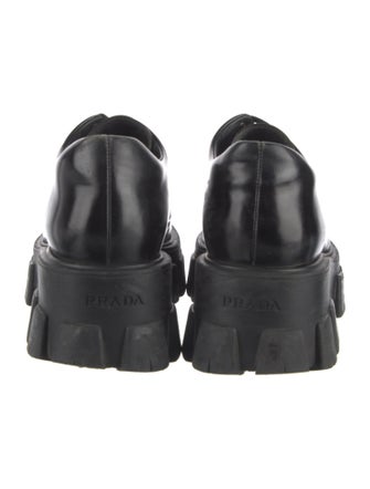 Prada Monolith Leather Oxfords