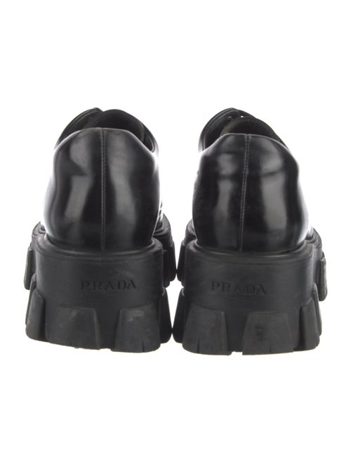 Prada Monolith Leather Oxfords