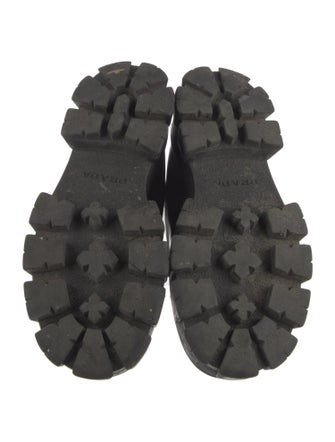 Prada Monolith Leather Oxfords