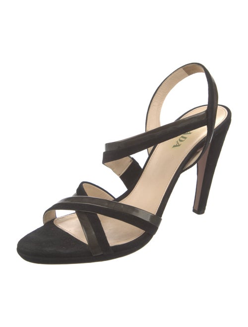 Prada Suede Slingback Sandals