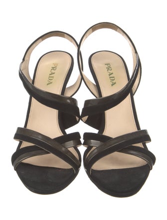 Prada Suede Slingback Sandals