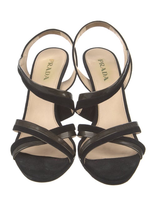 Prada Suede Slingback Sandals