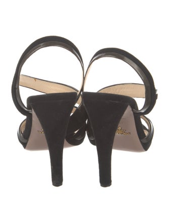 Prada Suede Slingback Sandals