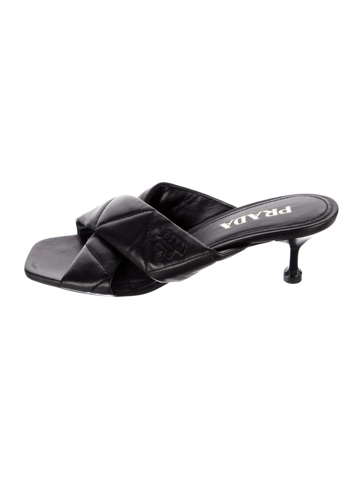 Prada Leather Slides