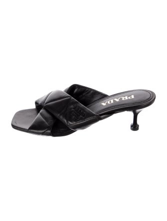Prada Leather Slides