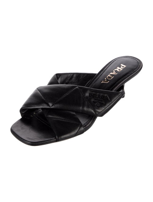 Prada Leather Slides