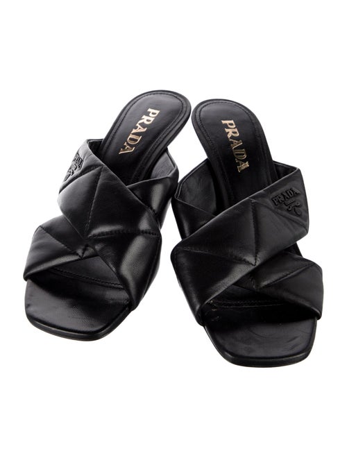 Prada Leather Slides