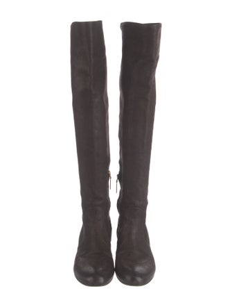 Prada Leather Riding Boots