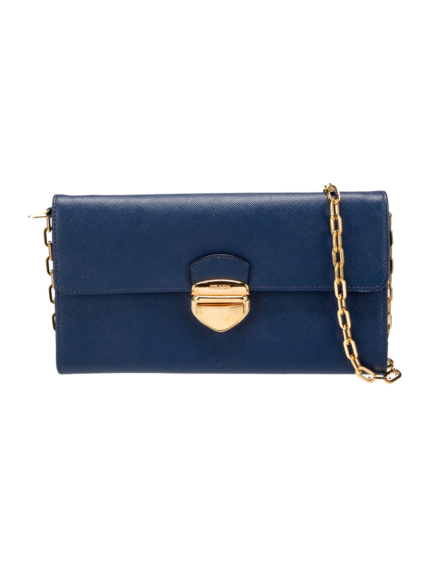 Prada Saffiano Leather Wallet on Chain