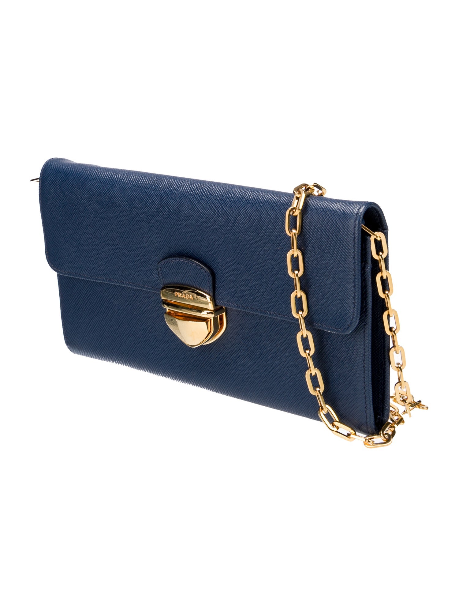 Prada Saffiano Leather Wallet on Chain