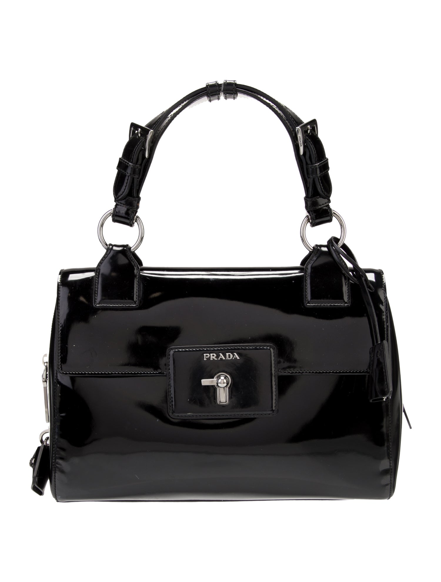 Prada Spazzolato Leather Top Handle Bag