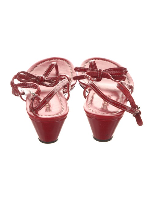 Prada Patent Leather Slingback Sandals