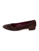 Prada Suede Bow Accents Ballet Flats