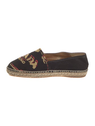 Prada Canvas Graphic Print Espadrilles