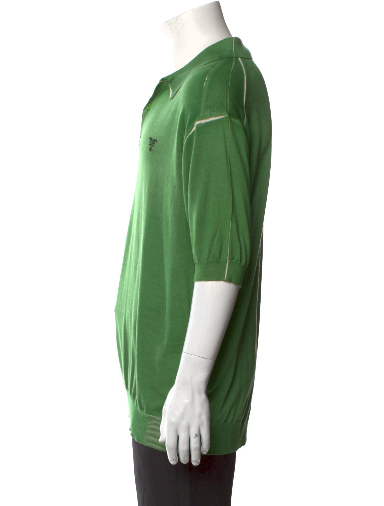 Prada 2022 Virgin Wool Polo Sweater