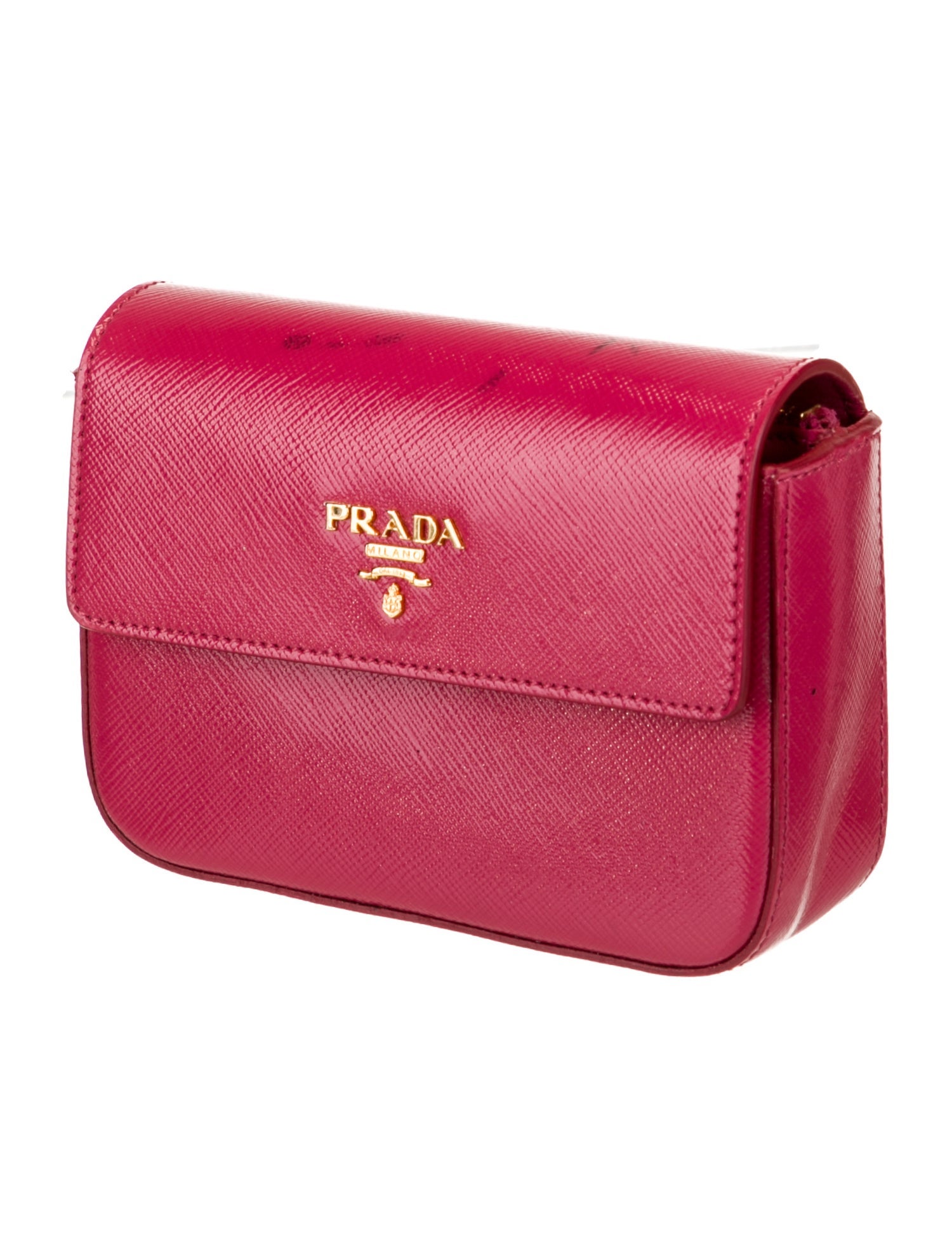 Prada Saffiano Vernice Leather Crossbody Bag